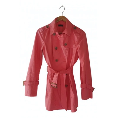 Pre-owned Benetton Coat In Pink