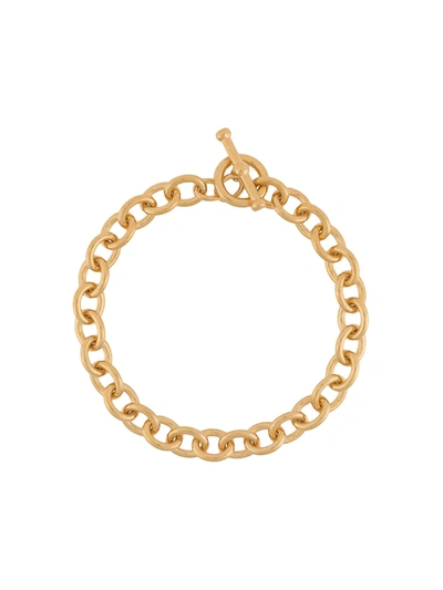 Saint Laurent Chain Necklace In Golden Brass