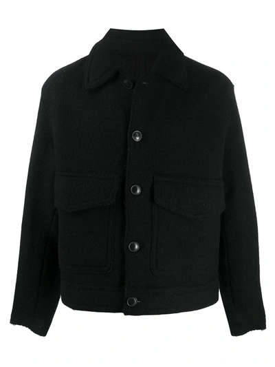 Ami Alexandre Mattiussi Patch Pockets Boxy Jacket In Black