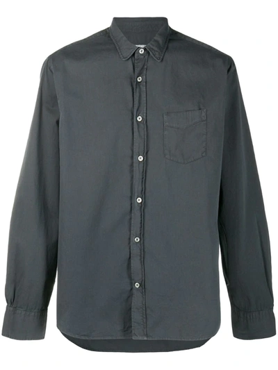Officine Generale Patch-pocket Shirt In Grey