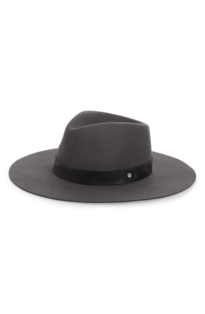 Rag & Bone Kacy Wool Fedora In Grey