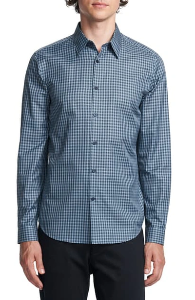 Theory Irving Slim Fit Check Button-up Shirt In Harbor Multi