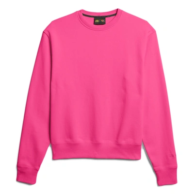 Pre-owned Adidas Originals  Pharrell Williams Basics Crewneck Sweatshirt Semi Solar Pink