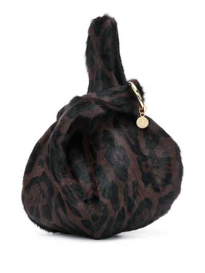 Simonetta Ravizza Furrissima Leopard-print Mini Bag In Brown