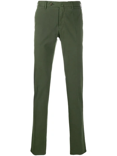 Pt01 Slim-fit Trousers In Green