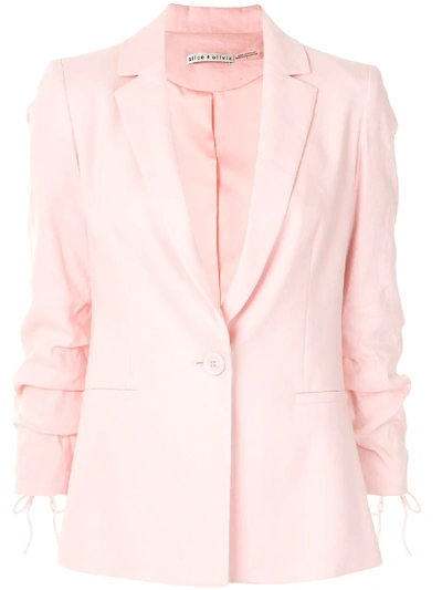 Alice And Olivia Blazer Mit Tiefem Ausschnitt In Blush