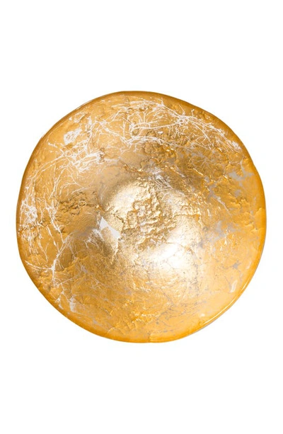 Vietri Moon Glass Bowl In Gold