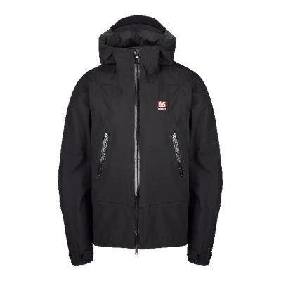 66 North Snaefell Hooded Neoshell Jacket In Black