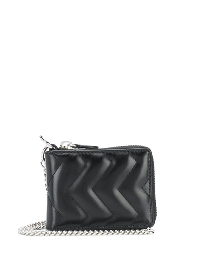Sandro Wallet Quilted Mini Bag In Black