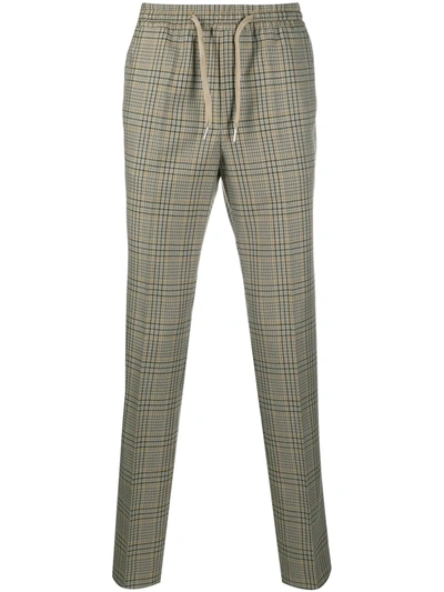 Sandro New Alpha Checked Pants In Neutrals