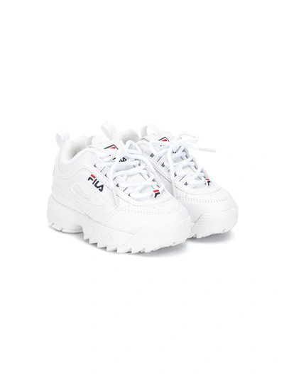 Fila Big Kids Disruptor Ii Casual Athletic Sneakers From Finish Line In  White/navy/red | ModeSens