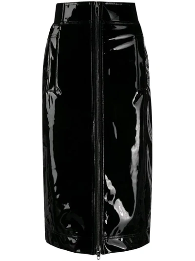 Marc Jacobs Zip-through Pencil Skirt In Black