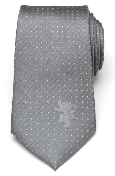 Cufflinks, Inc Lannister Lion Sigil Silk Tie In Gray
