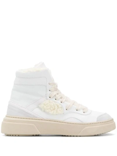 Dorothee Schumacher Sporty Movement High Top Trainer In Pure White