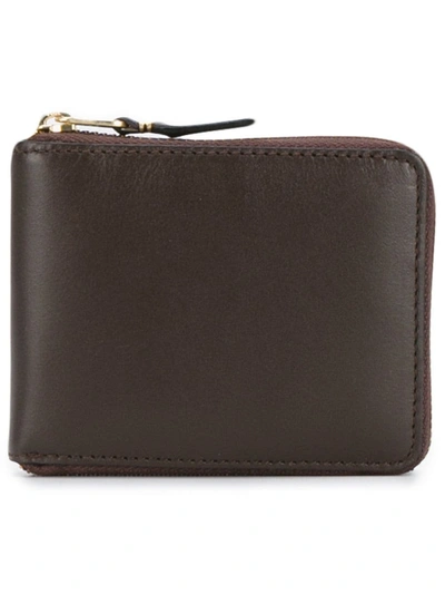 Comme Des Garçons Large Brown Wallet In Brown