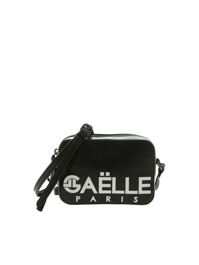 Gaelle Paris Logo Shoulder Bag In Black