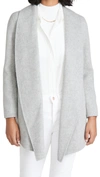 Theory Shawl Clairene Jacket In Melange Grey