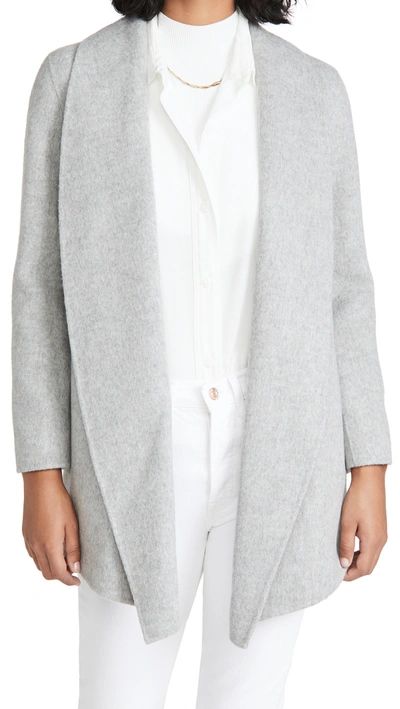 Theory Shawl Clairene Jacket In Melange Grey