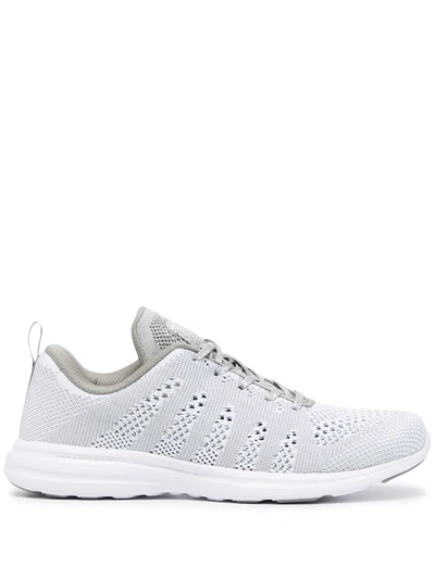 Apl Athletic Propulsion Labs Techloom Pro Mesh Sneakers In Silver