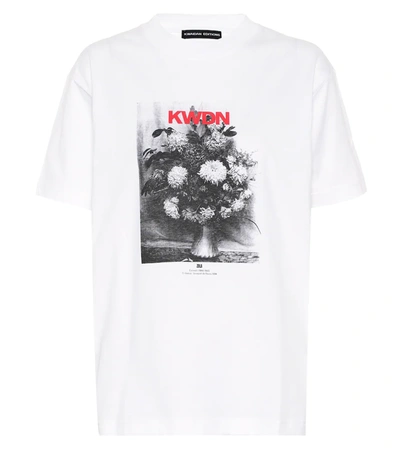 Kwaidan Editions Printed Cotton T-shirt In White