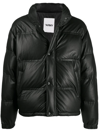 Yves Salomon Black Quilted Leather Jacket