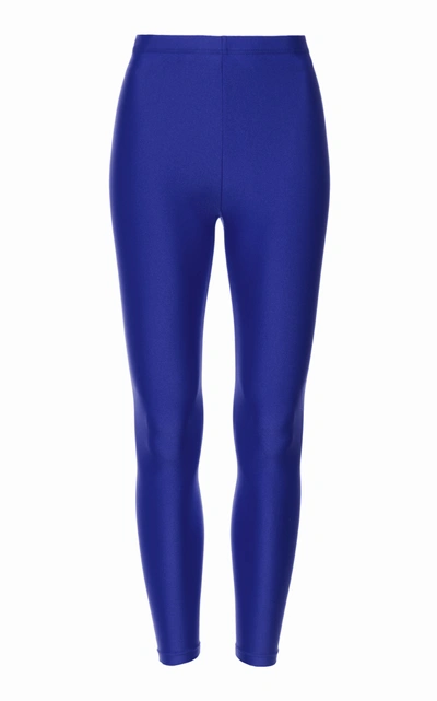 Balenciaga Women's Jersey Leggings In Blue