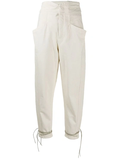 Isabel Marant High Waisted Nubaia Jeans In Neutrals
