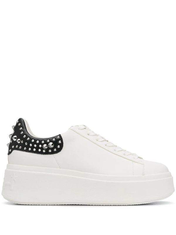 ash moby bicolor platform sneakers