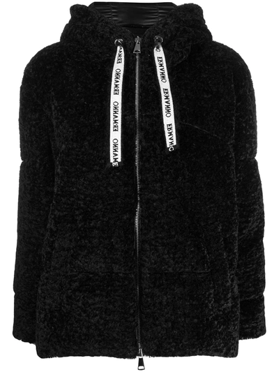 Ermanno Ermanno Crystal Signature Feather-down Jacket In Black