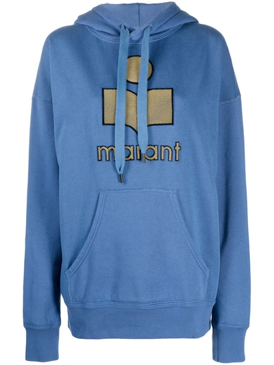 Isabel Marant Étoile Mansel Hooded Sweatshirt In Blue
