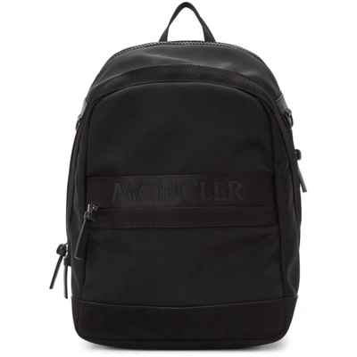 Moncler Men Backpack Gimont Nylon Polyamid Logo Black In 999 Black