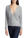 Alice And Olivia Bedelle Faux-wrap Sweater