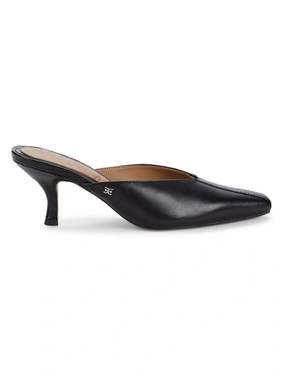Sam Edelman Women's Tev Kitten-heel Mules Women's Shoes In Black