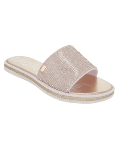 Juicy Couture Women's Yippy Beaded Slide Sandals Women's Shoes In Pink