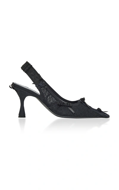 Balenciaga Women's Lingerie Knife Slingback Pumps In Black