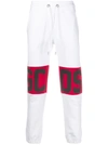 Gcds Logo-print Track Pants In White,red,black