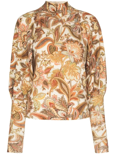 Zimmermann Lucky Cashmere Sweater In Neutrals