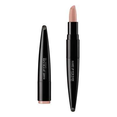 Make Up For Ever Rouge Artist Lipstick 100 Empowered Beige 0.113oz / 3.2 G In 100-empowered Beige
