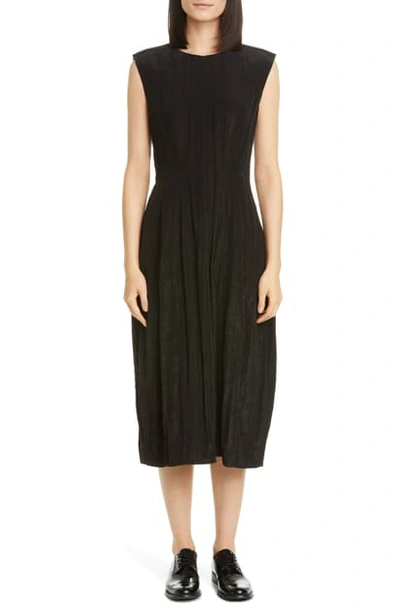 Partow Audra A-line Midi Dress In Black