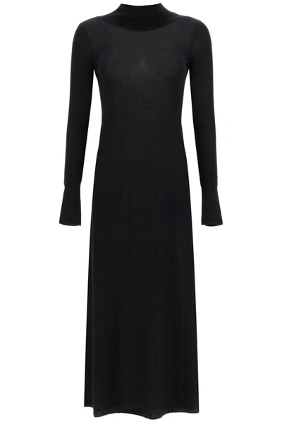 Le Kasha Knit Dress With Cut-out In Black