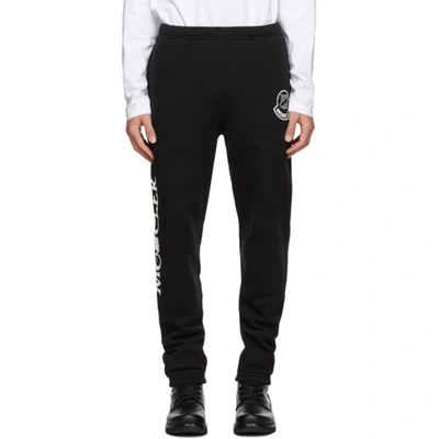 Moncler Genius Undefeated Tapered 2 Moncler 1952 Logo-print Fleece-back Cotton-jersey Sweatpants In Black
