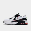 Nike Little Kids' Air Max Excee Casual Shoes In White/black/flash Crimson/white