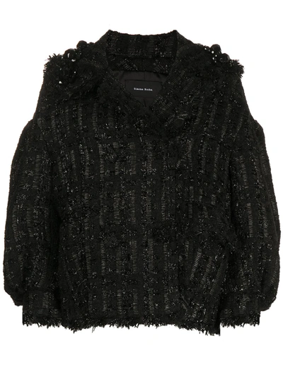 Simone Rocha Jacquard-woven Jacket In Black