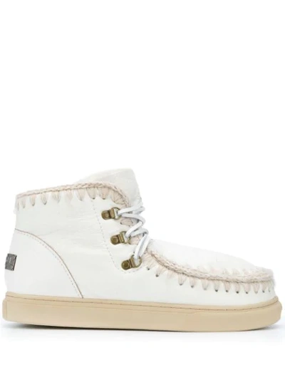 Mou Eskimo Ankle Boots In White
