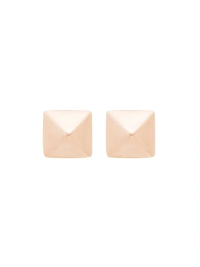 Anita Ko 14kt Rose Gold Spike Stud Earrings In Metallic
