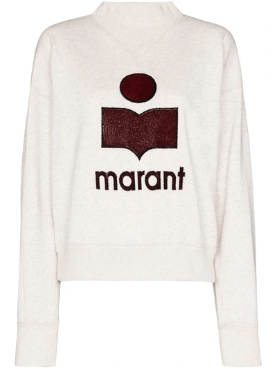 Isabel Marant Étoile Logo-embroidered Sweatshirt In Neutrals