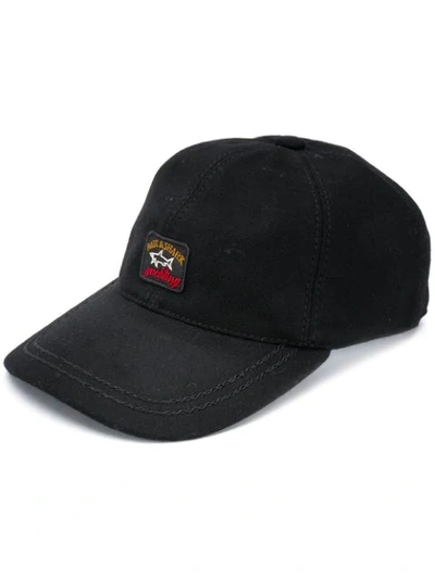 Paul & Shark Logo Patch Cap In Black