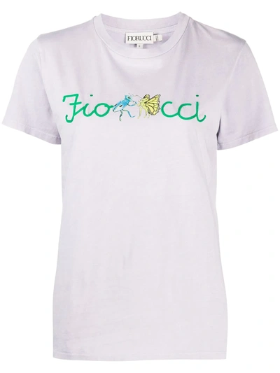 Fiorucci Dancing Bugs Print T-shirt In Purple