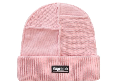 Pre-owned Supreme  Paneled Seam Beanie Pink