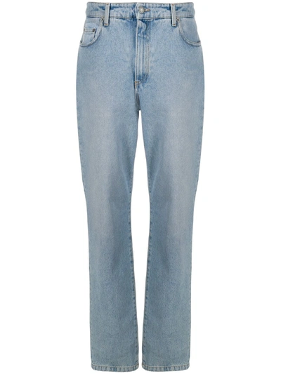 Moschino Dungaree Straight-leg Jeans In Blue